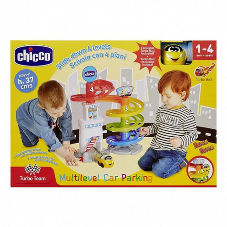 parkeergarage Turbo Bal 37 cm junior 3-delig