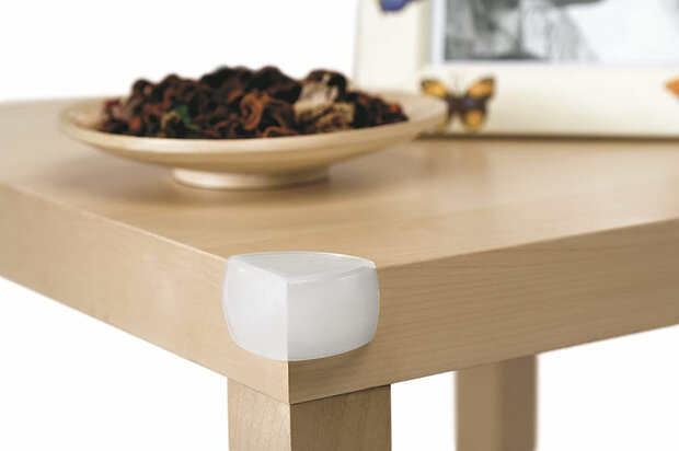 tafelhoekbeschermers siliconen 5 cm wit 4 stuks