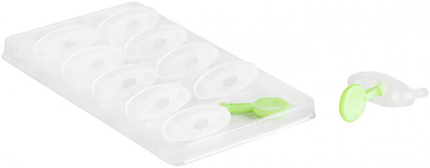 stopcontactbeschermers siliconen 10,8 cm wit 10 suks