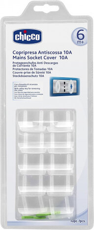stopcontactbeschermers siliconen 10,8 cm wit 10 suks