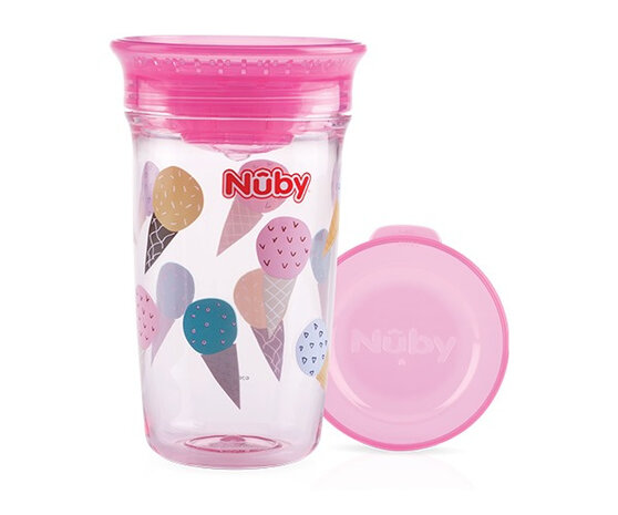 360&deg; Wonder cup uit Tritan 300ml roze 6m+