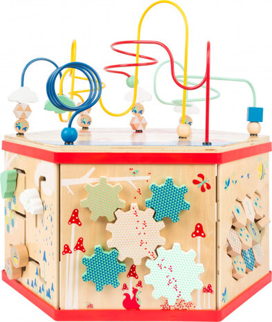 activiteitenkubus XL Move it 46 x 40 cm blank hout