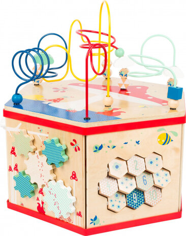 activiteitenkubus XL Move it 46 x 40 cm blank hout