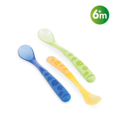 Lepel met lange handgreep 3stuks 6m+