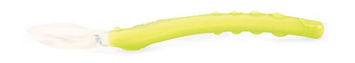 babyvoedingslepel 22,2 cm silicoon geel 3m+