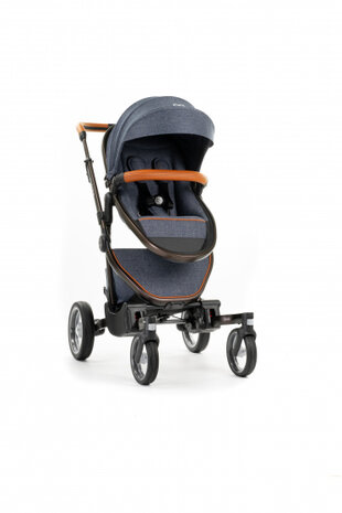 kinderwagen One sportstoel 108 cm polyester jeansblauw