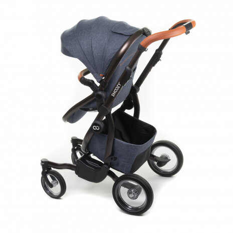 kinderwagen One sportstoel 108 cm polyester jeansblauw