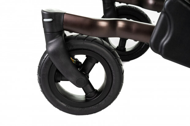 kinderwagen wielen Air Wheels rubber zwart 12-delig