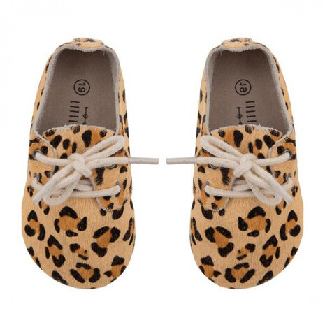 schoenen luipaard 13,5 cm leer bruin maat 21