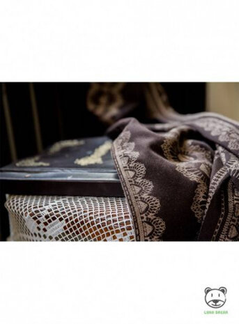 draagdoek Diamond Lace Cappuccino katoen bruin maat 4