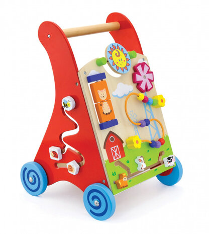 loopwagen junior 45,5 cm hout