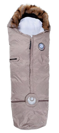 voetenzak Nature 98-130 cm katoen/polyester cr&egrave;me