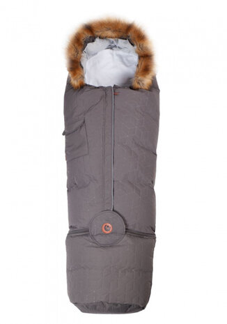 voetenzak Exclusive 98-130 cm katoen/polyester donkergrijs