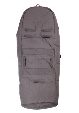 voetenzak Exclusive 98-130 cm katoen/polyester donkergrijs