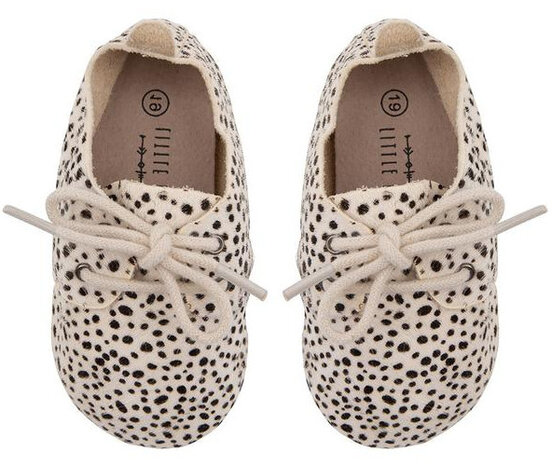 babyschoenen Oxford Spots meisjes leer beige mt 15