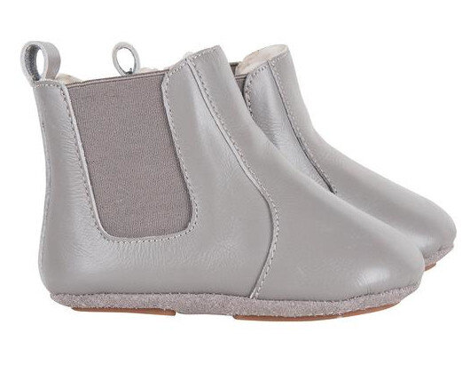 babyschoenen High Top meisjes leer grijs maat 17