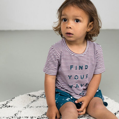 zwembroek Fish jongens polyester blauw maat 92-104