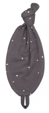 speendoekje Dots 30 cm katoen grijs/wit