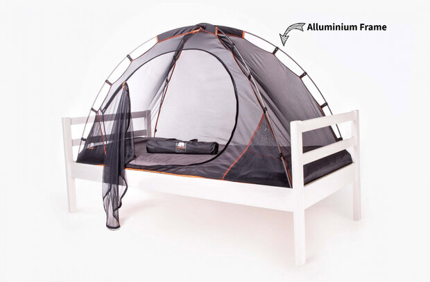 bedtent junior 200 cm polyester zwart