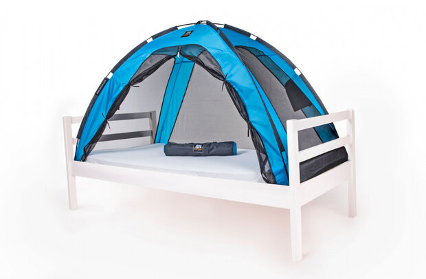 bedtent junior 200 cm polyester blauw