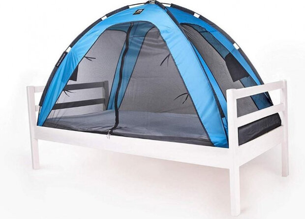 bedtent junior 150 cm polyester blauw