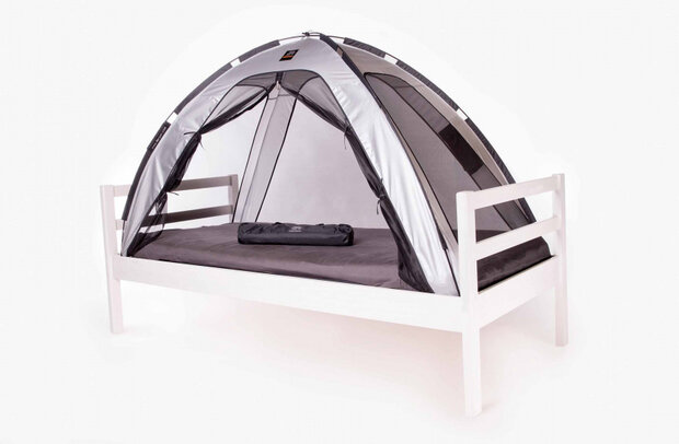 bedtent junior 200 cm polyester zilver