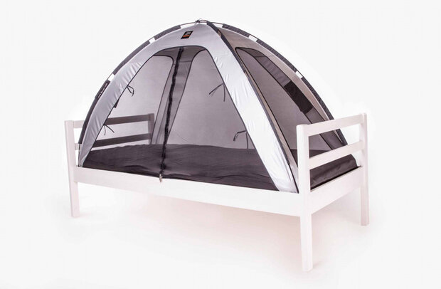 bedtent junior 200 cm polyester zilver