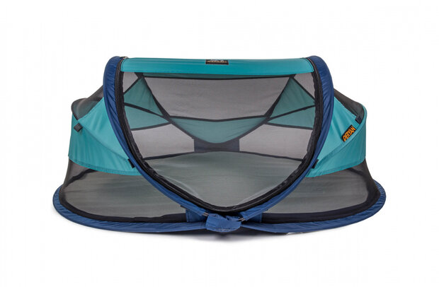 reisbed Baby Luxe 120 cm polyester turquoise