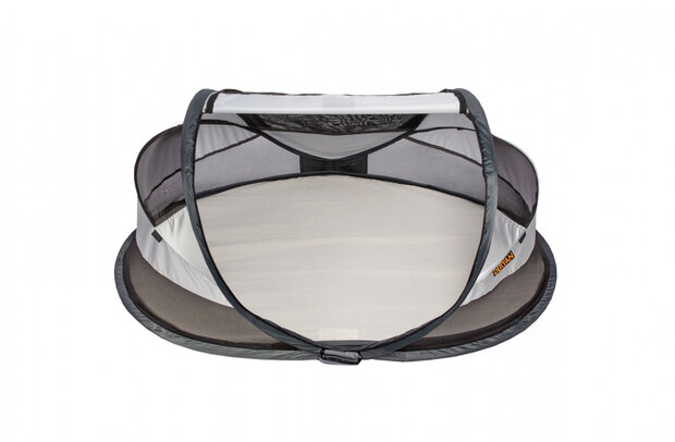 reisbed Baby Luxe 120 cm polyester zilver