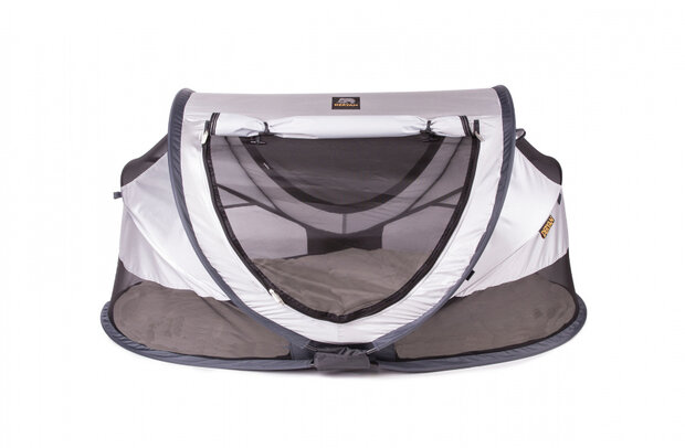 reisbed Peuter Luxe 136 cm polyester zilver