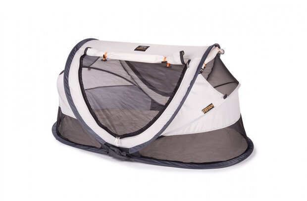 reisbed Peuter Luxe 136 cm polyester zilver