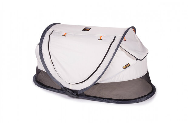 reisbed Peuter Luxe 136 cm polyester zilver