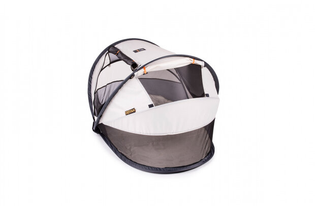 reisbed Peuter Luxe 136 cm polyester zilver