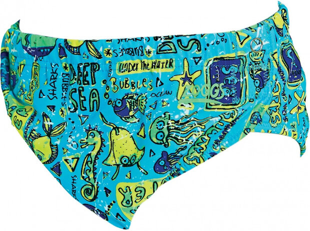 verstelbare zwemluier Deep Sea jongens blauw maat 62-92