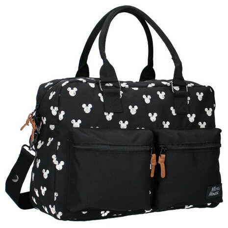 luiertas Mickey Mouse 16 liter polyester zwart/wit
