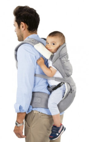 draagzak Denim junior polyester/mesh jeansblauw