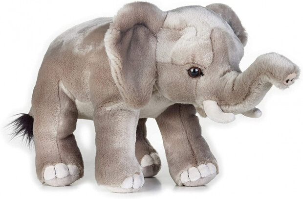 knuffel olifant junior 20 cm pluche grijs