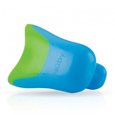 shampoospoeler junior 19 cm rubber blauw