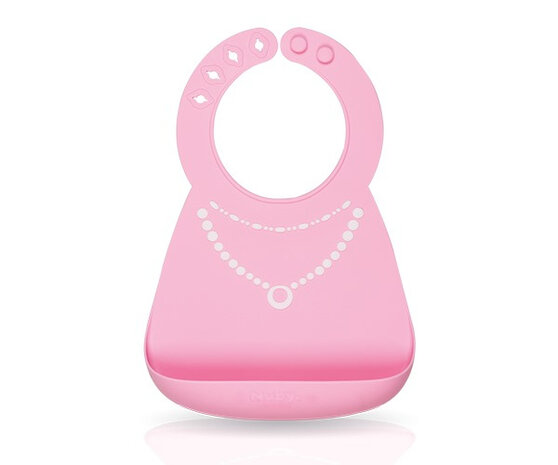 3D-slabbetje Prinses 23,8 x 19,8 cm siliconen roze
