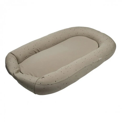 babynest Dots junior 85 x 50 cm katoen groen/zwart