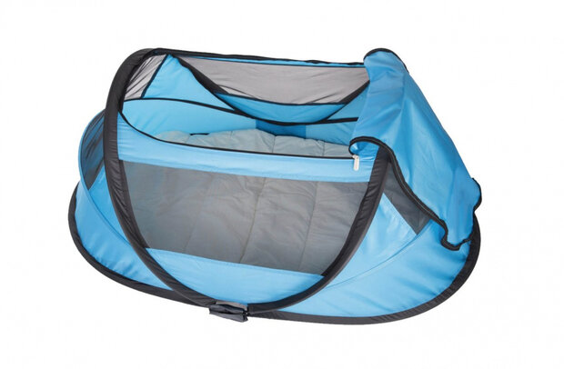 bedtent Travel Cot BabyBox pop-up 120 x 75 x 50 cm blauw