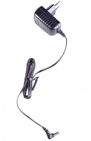 stroomadapter 9 Volt 145 cm zwart