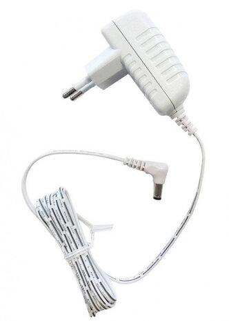 stroomadapter 9 Volt 145 cm wit