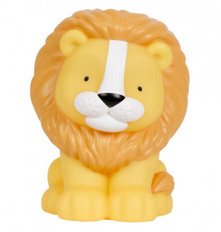 nachtlamp Leeuw junior 18 cm PVC geel