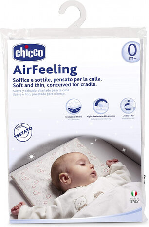hoofdkussen Airfeeling junior 22 x 30 cm katoen wit