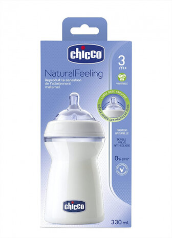 zuigfles Natural Feeling 330 ml transparant