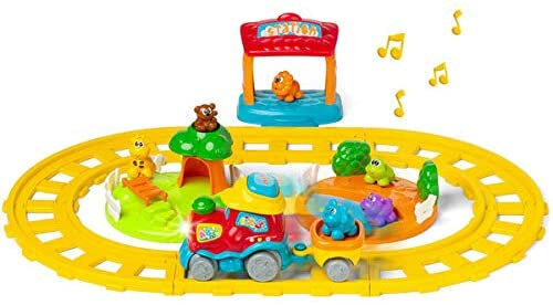 avonturentrein junior 31 cm geel 3-delig