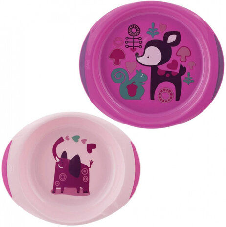 eetset junior 16 cm roze 5-delig