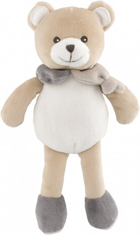 knuffel teddybeer junior 17 x 25 cm pluche beige