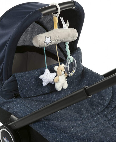 mobiel Teddybeer 39,5 x 19 cm pluche beige